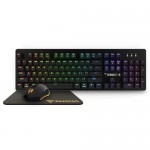Gamdias Hermes P1B Mechanical Gaming Keyboard with Blue Switches, Mouse, and Mouse Pad